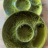4 plates artichoke gien