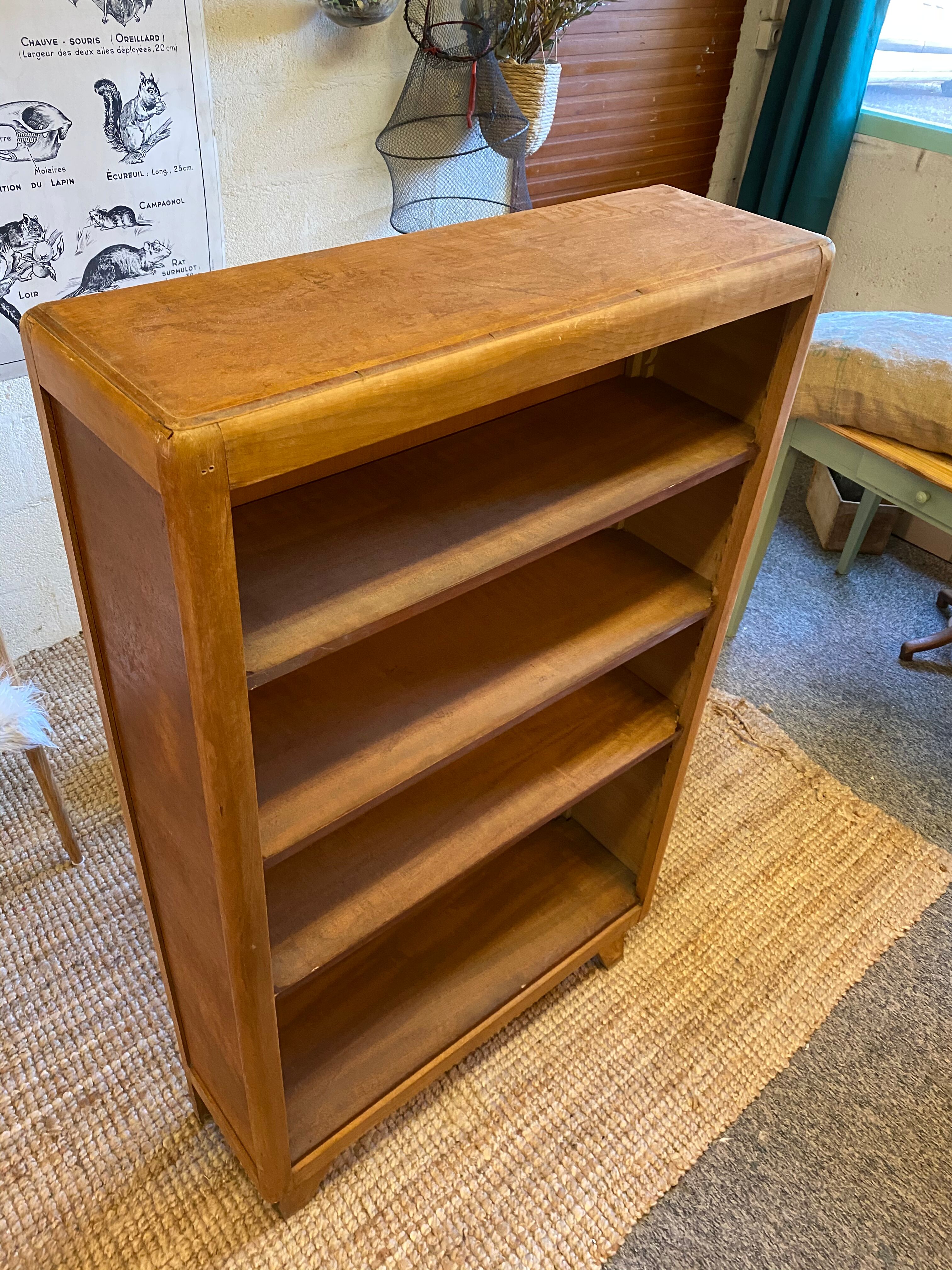 Wooden library compass feet