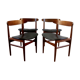 4 chairs Scandinavian 60s teak