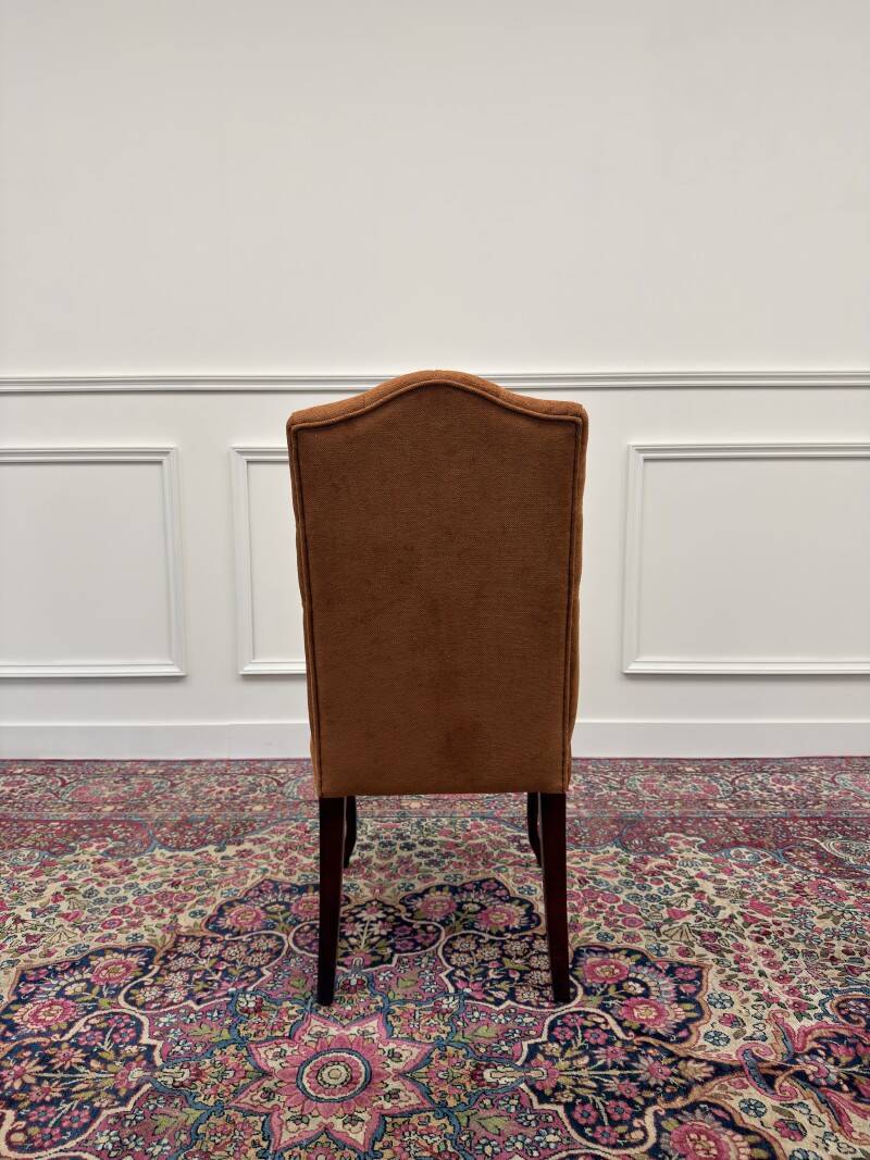 Set of Classic English Upholstered Chesterfield Chairs