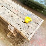 Old workbench with low TV cabinet / coffee table / bench