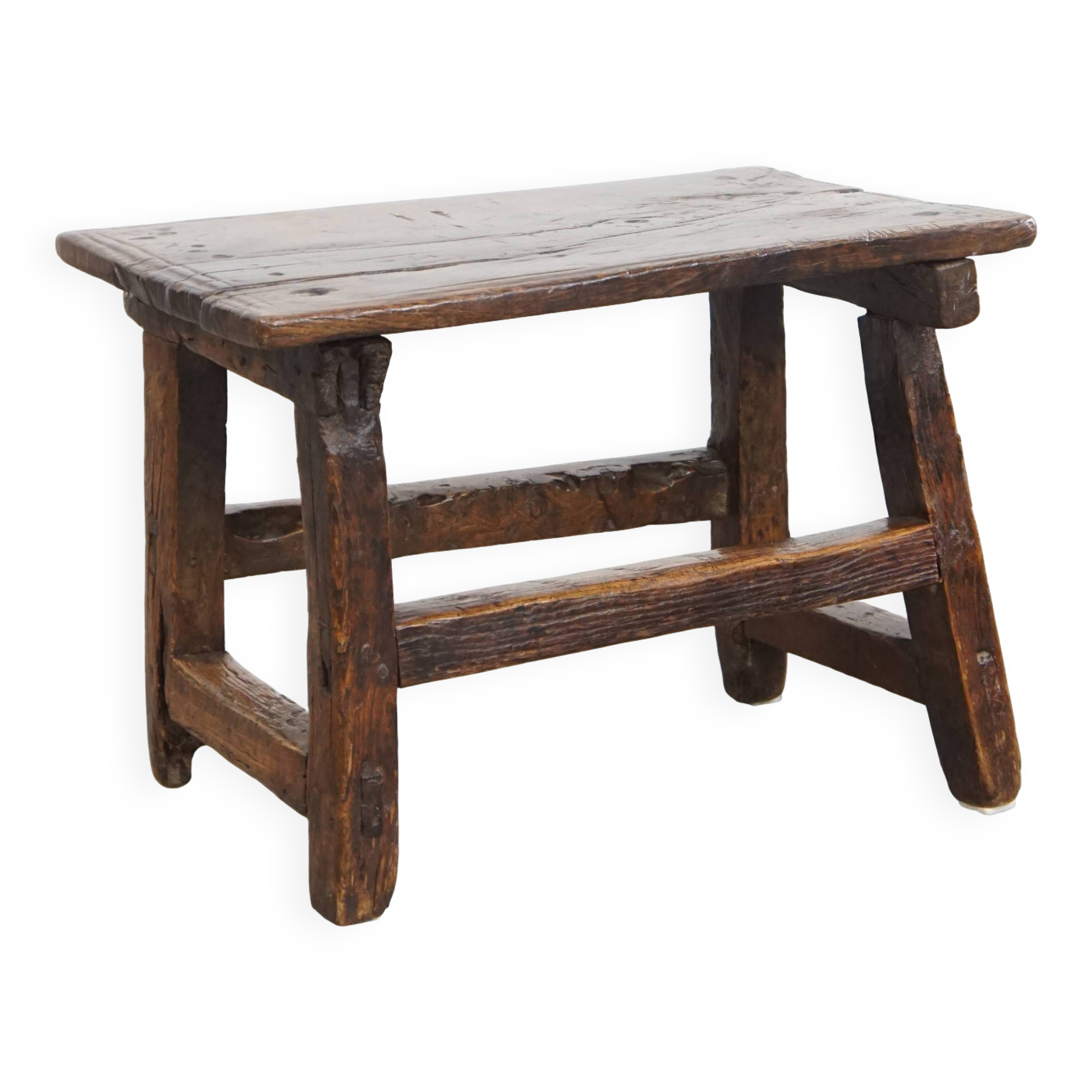 Unique Antique Spanish Side Table / Stool from the 16th Century