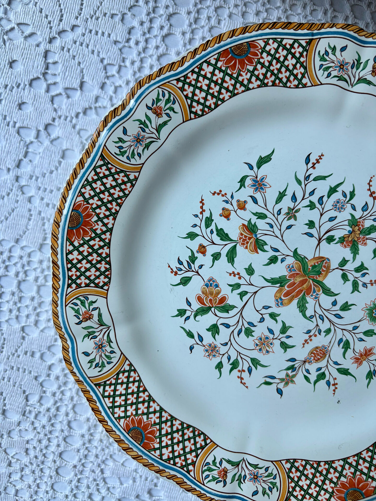 6 plates GIEN Rouen