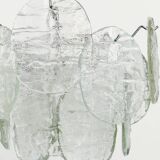 J.T. Kalmar Vienna Lustre Mid-Century in Glazed Glass, Austria, 1960s