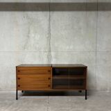 Vintage ARP Guariche Minvielle 1960s enfilade buffet display cabinet