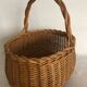 Braided wicker oval basket