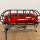 Industrial Cast Aluminium Wall Light with Red Glass from EOW, 1970s
