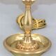 Hot water bottle lamp in solid bronze gilded empire style Lucien Gau