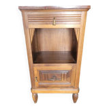 Bedside table with pink marble