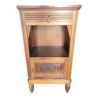 Bedside table with pink marble