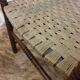 Wood armchair and braided rope