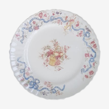 Assiette en terre de fer longchamps modèle rubans