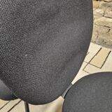 Set of 4 vintage design ergonomic chairs