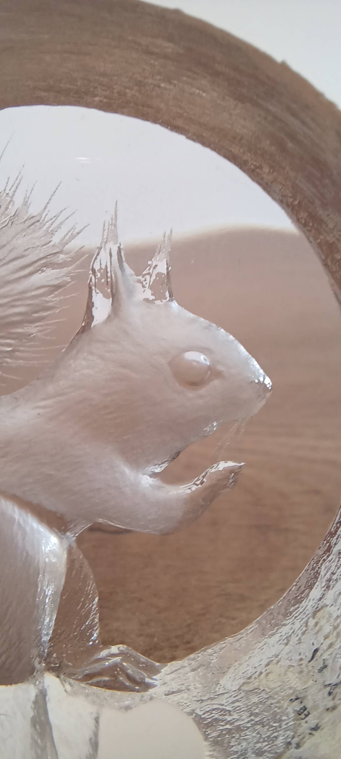 Crystal Squirrel figurine by Mats Jonasson.
