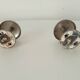 Pair of vintage chrome coat hooks from the 70s