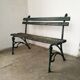 Garden bench foot cast iron art nouveau style