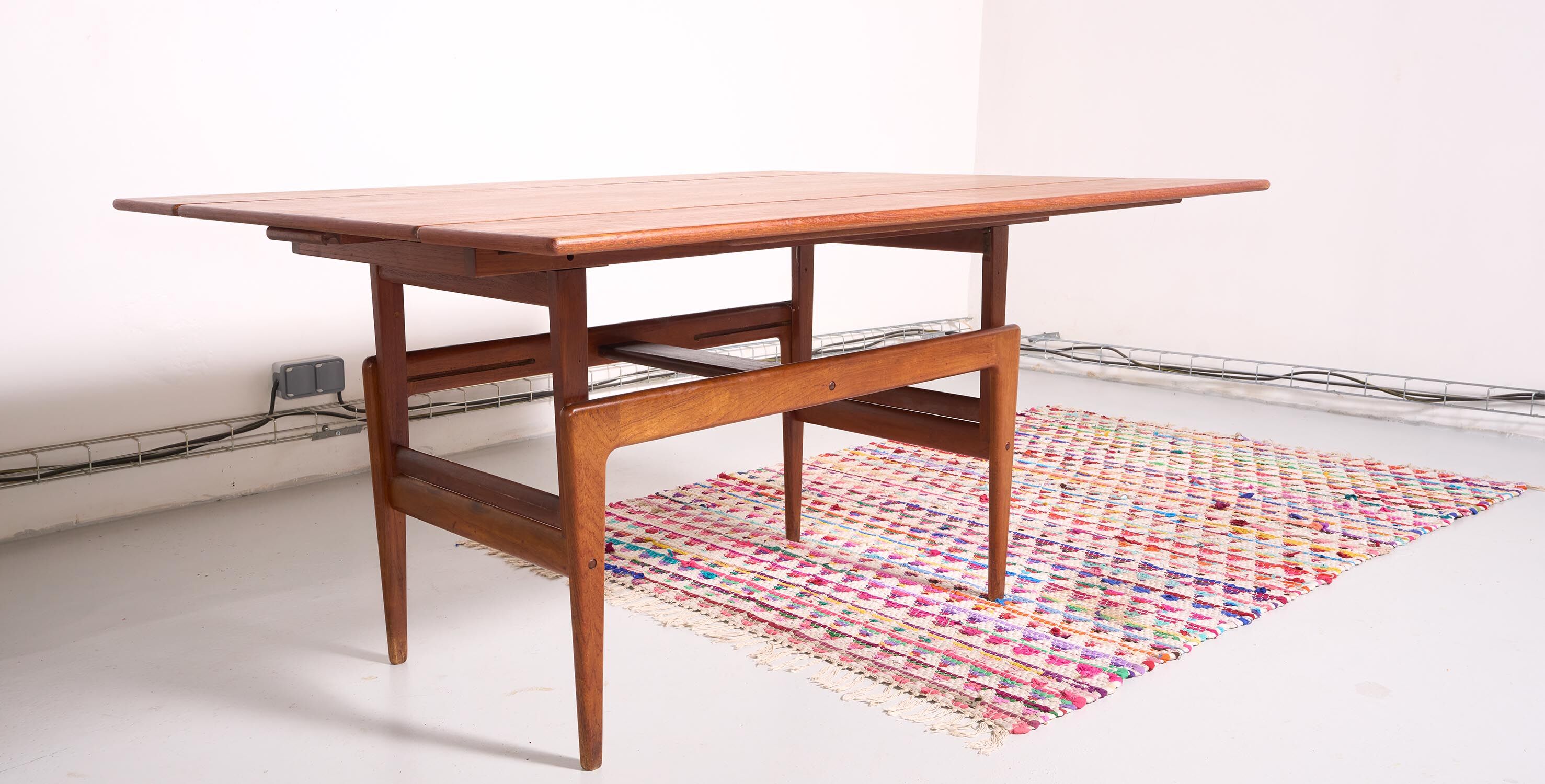 Danish vintage table Kai Kristiansen "Elevator" - convertible high table