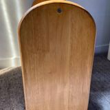 Vintage magazine rack in solid beech