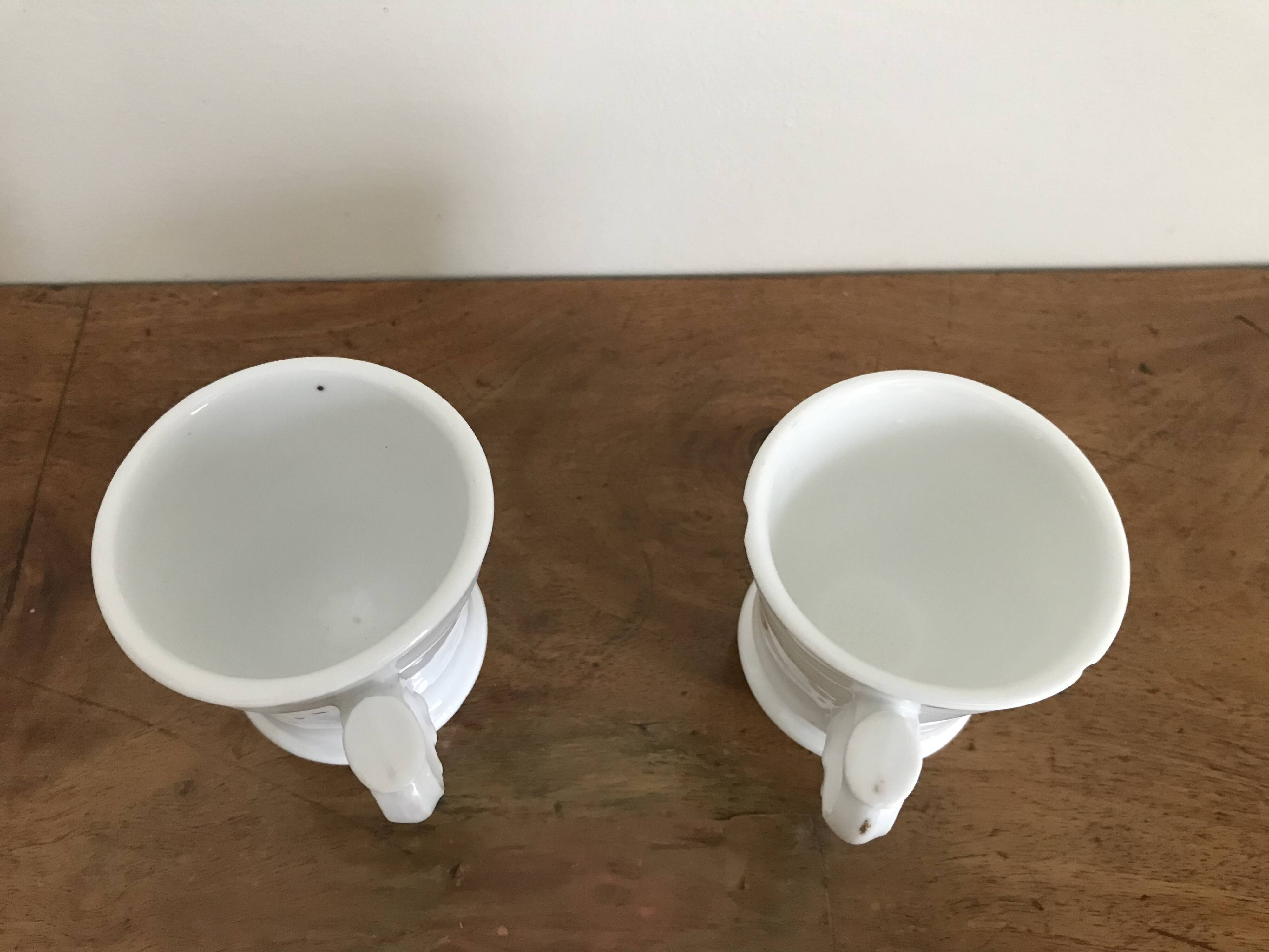 Pair of Napoleon III firebrand cups