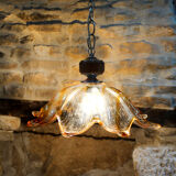 Suspension en verre Murano années 70