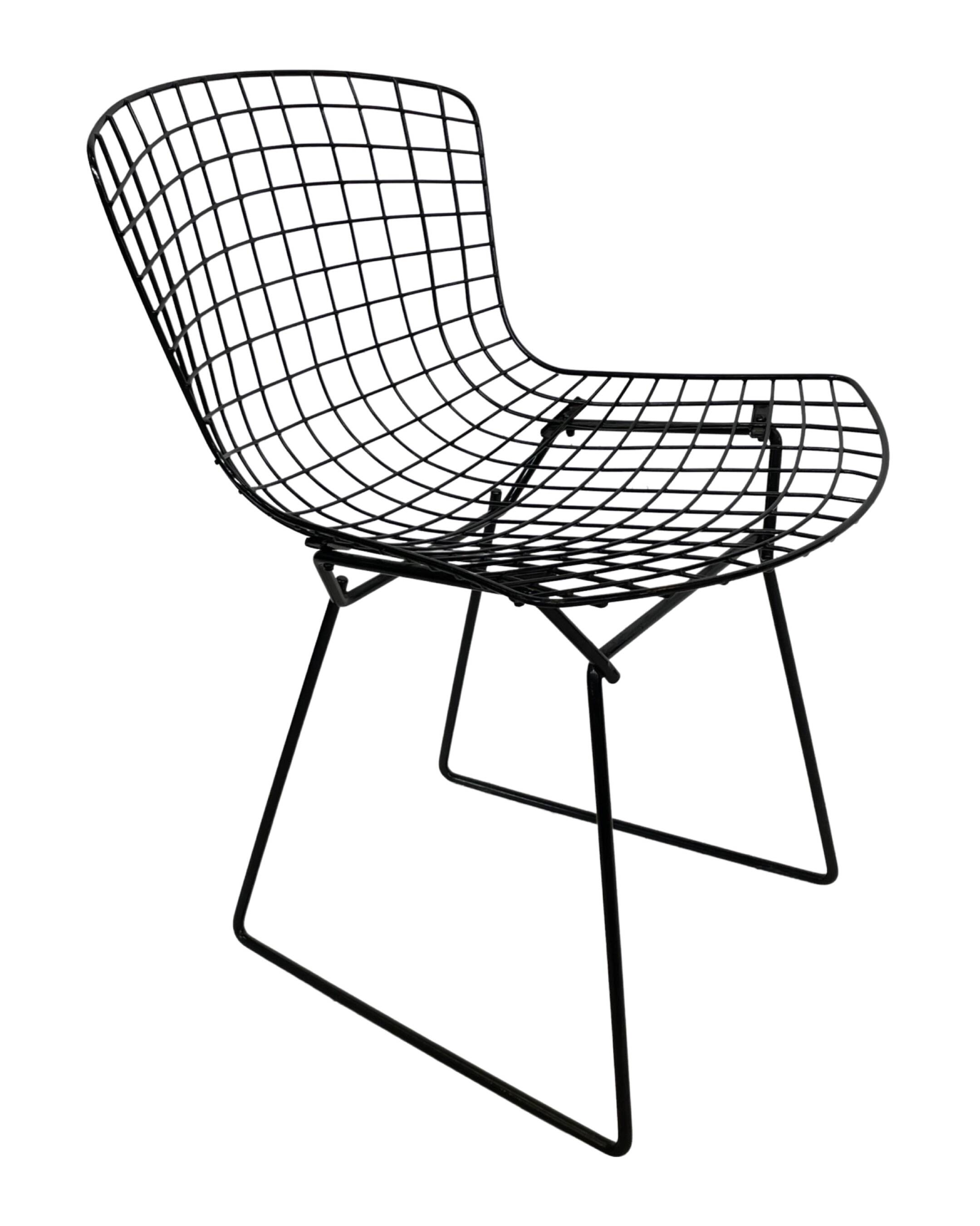 Harry Bertoia Chair 420 "wire" Knoll International in black