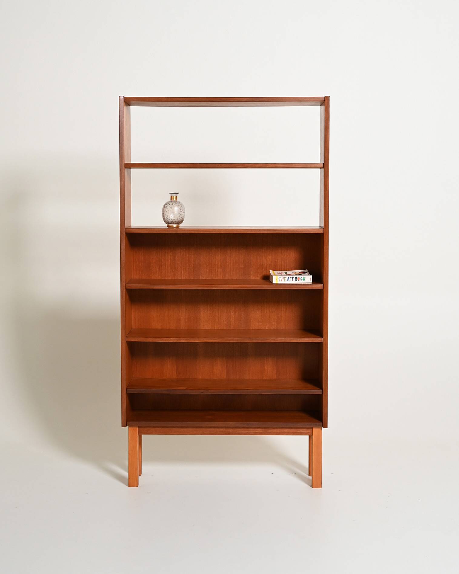 Bibliothèque en teck scandinave, années 1960