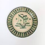 4 Vietri plates decorated by Fabbrica Ceramica Avallone, 1930s