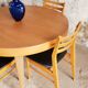 Table ronde scandinave extensible