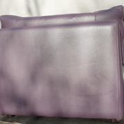 Steiner Ikeda leather purple armchair design Yves Christin 1979