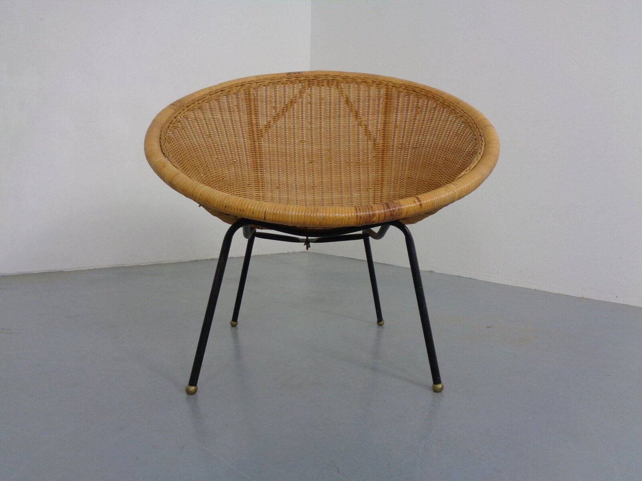 Mid-Century Modern Wicker Chair by Paul McCobb, USA, 1950s