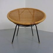 Mid-Century Modern Wicker Chair by Paul McCobb, USA, 1950s