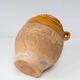 Antique yellow enamel confit pot from the 19th century