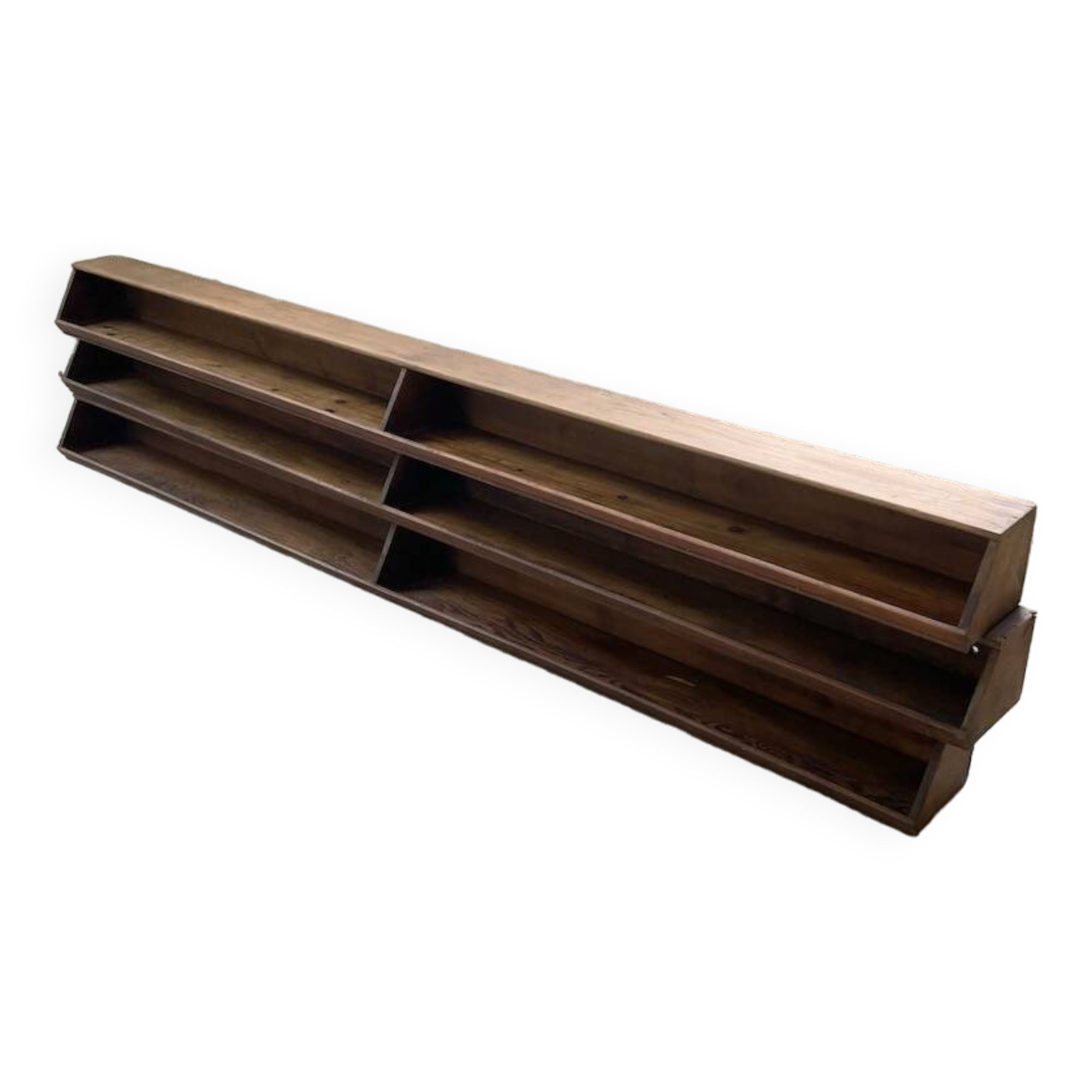 XL wooden wall storage