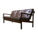 Mid-Century Swedish Rosewood 3-Seater Sofa by Karl Erik Ekselius for JOC Vetlanda, 1960s