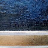 Oil on canvas framed by carl theodor meyer-basel 1860/1932