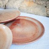 Set of 4 dessert plates in Grès du Marais