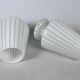 Vintage set of two postmodern Murano glass table lamps from 70s