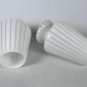 Vintage set of two postmodern Murano glass table lamps from 70s