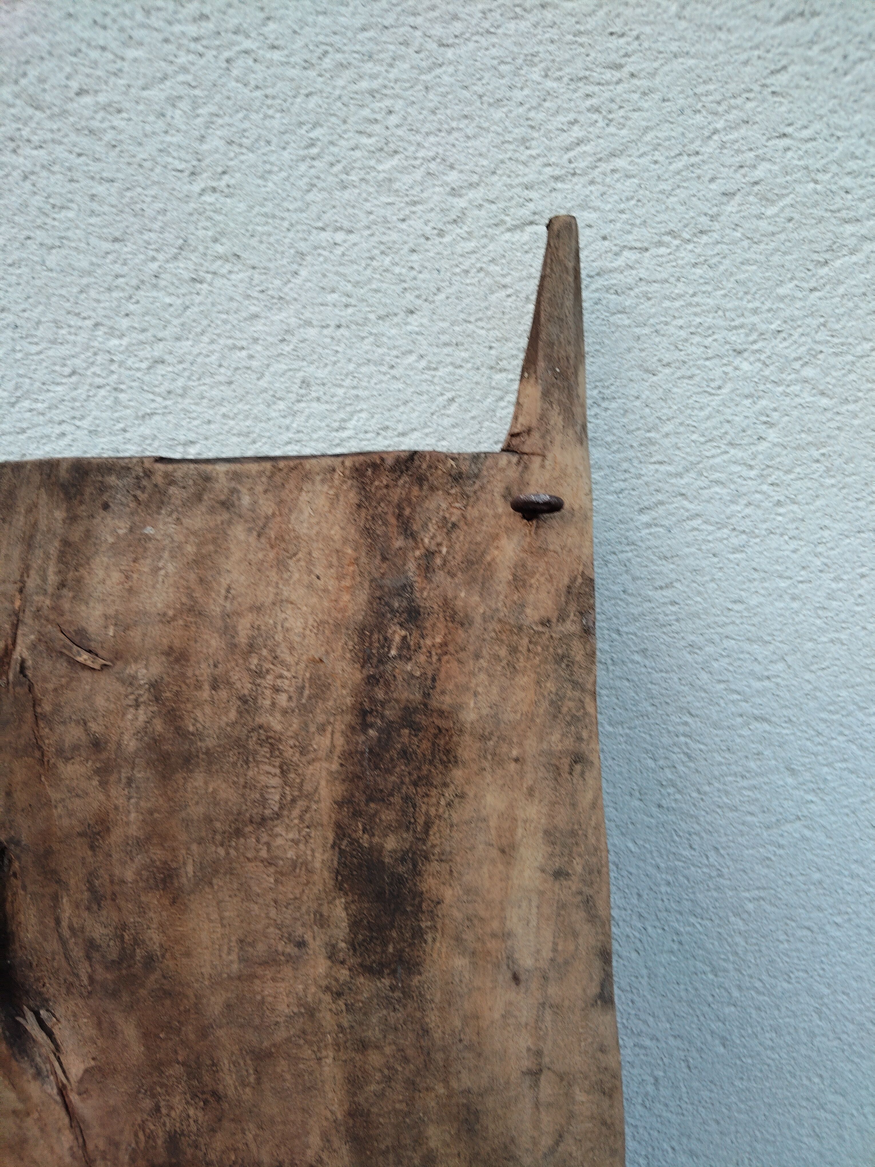 Old carved Dogon attic door – Mali – traditional lock