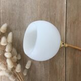 Vintage opaline golden thread walking lamp