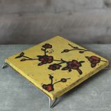 Dessous de plat émaillé fleurs
