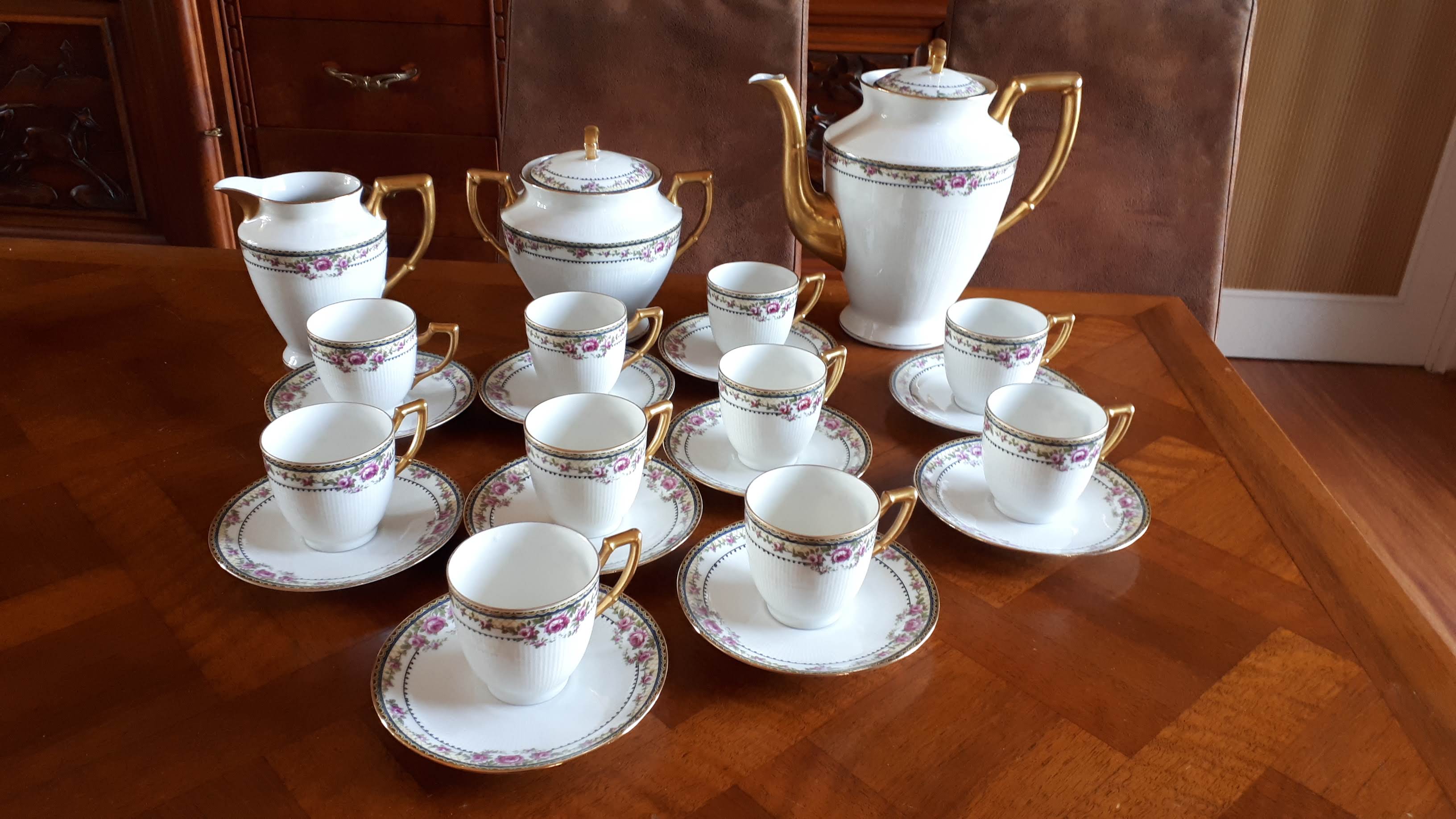 Old coffee service Porcelainr Limoges