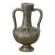 Black vase of antique inspiration in the shape of an amphora, 50s or 60s, vintage