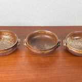 Vintage ceramic bowls from the Danish studio Aase & Leif Vange Keramik, set of 3.