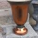 Art Deco tulip lamp in copper metal, 42.5cm from the 1930s.