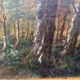 Tableau huile sur toile Paysage de foret 61 x 47