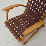 Fauteuil en bois de hêtre courbé, design Jan Vaněk, années 1930.