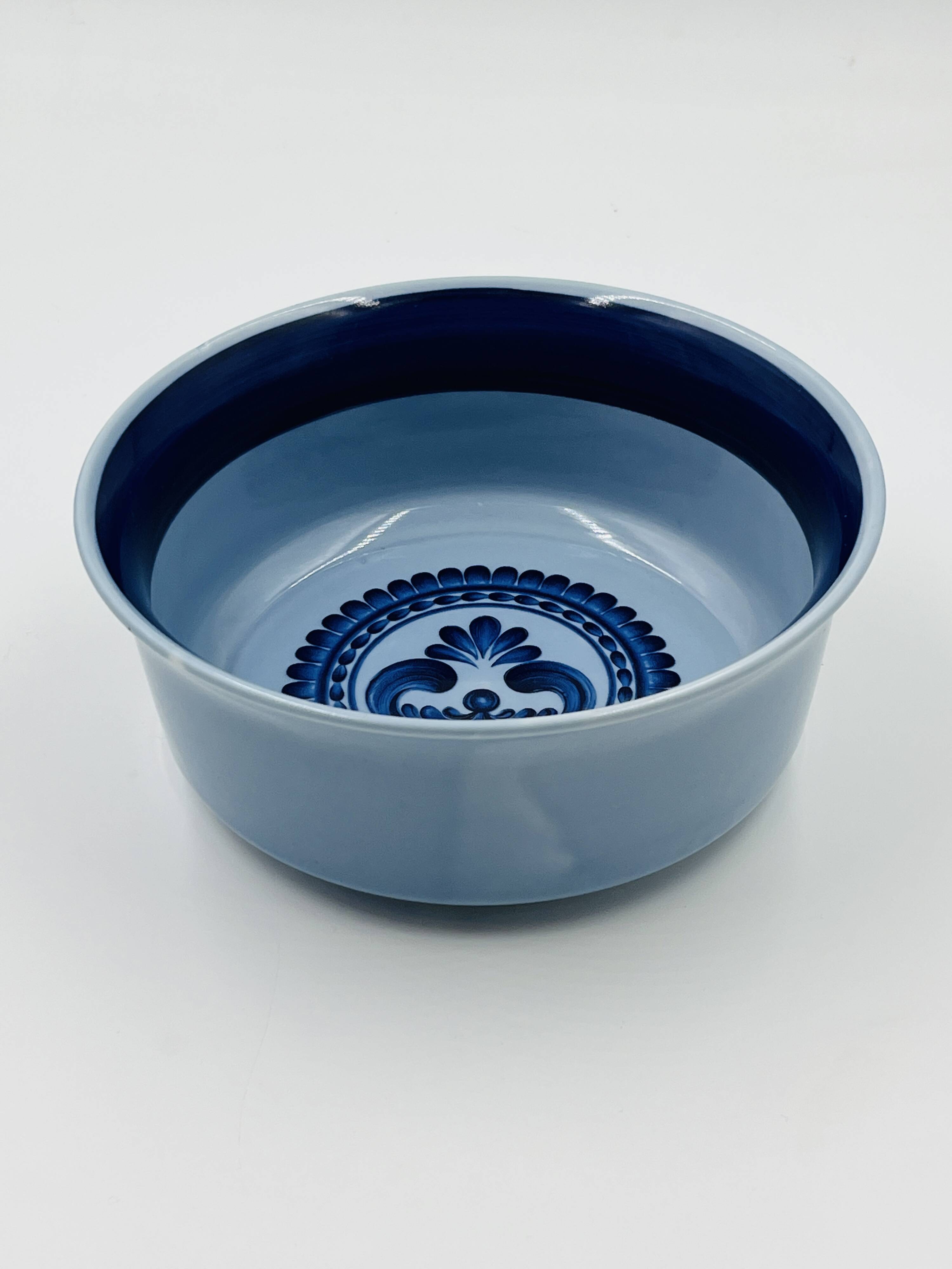 Saladier en porcelaine Bleu Saxe Kahla GDR