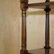 Bibliothèque vintage style Regency en acajou flammé 198 cm