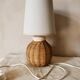 Wicker ball lamp